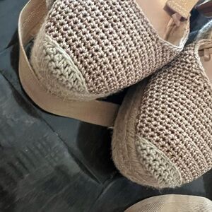 zara crochet wedge dress